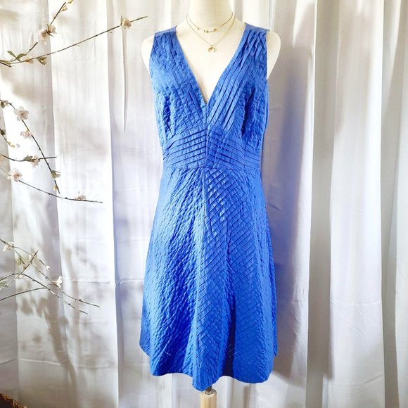 J. Crew Preppy Periwinkle Strapless Tank Dress 8